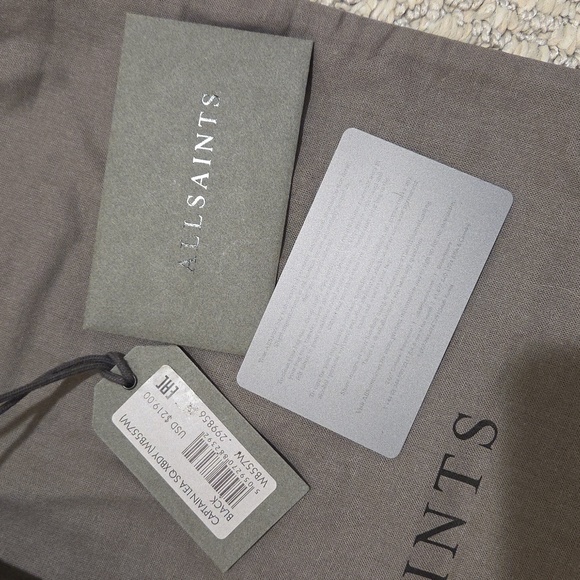 ALLSAINTS Captain Lea Leather Crossbody Bag - Picture 9 of 12